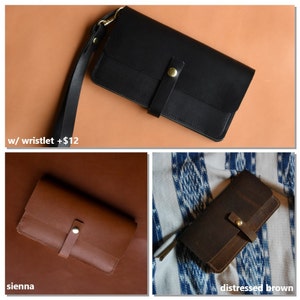 Cartera de piel con forma de acordeón, monedero, cartera de piel para mujer, cartera de piel, cartera de piel, cartera de piel, regalo para mujer imagen 2