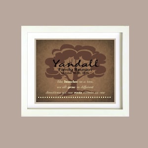 Personalized Family Print - Family Tree Grow Together Roots Printable WallAart Poster 8x10 Digital Download e-Print