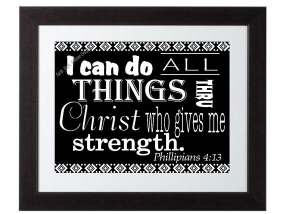 TWO Scripture Art Bible Verses Christian Inspirational wall poster digital copy only 8x10 Philippians 4:6 & 13 Digital Art Printable,