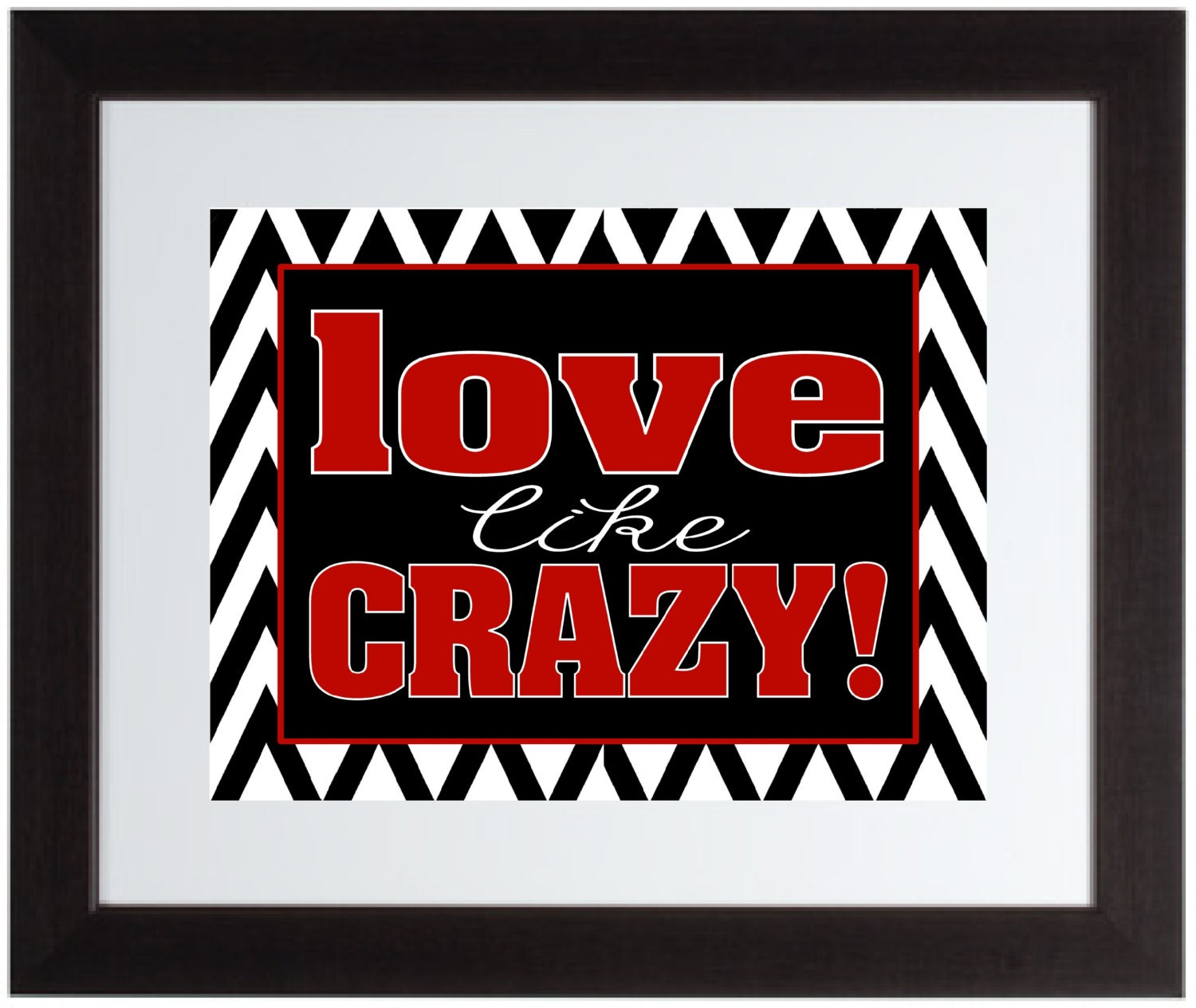 Love Like Crazy Lyrics Wood Sign Modern Farmhouse Wall Decor