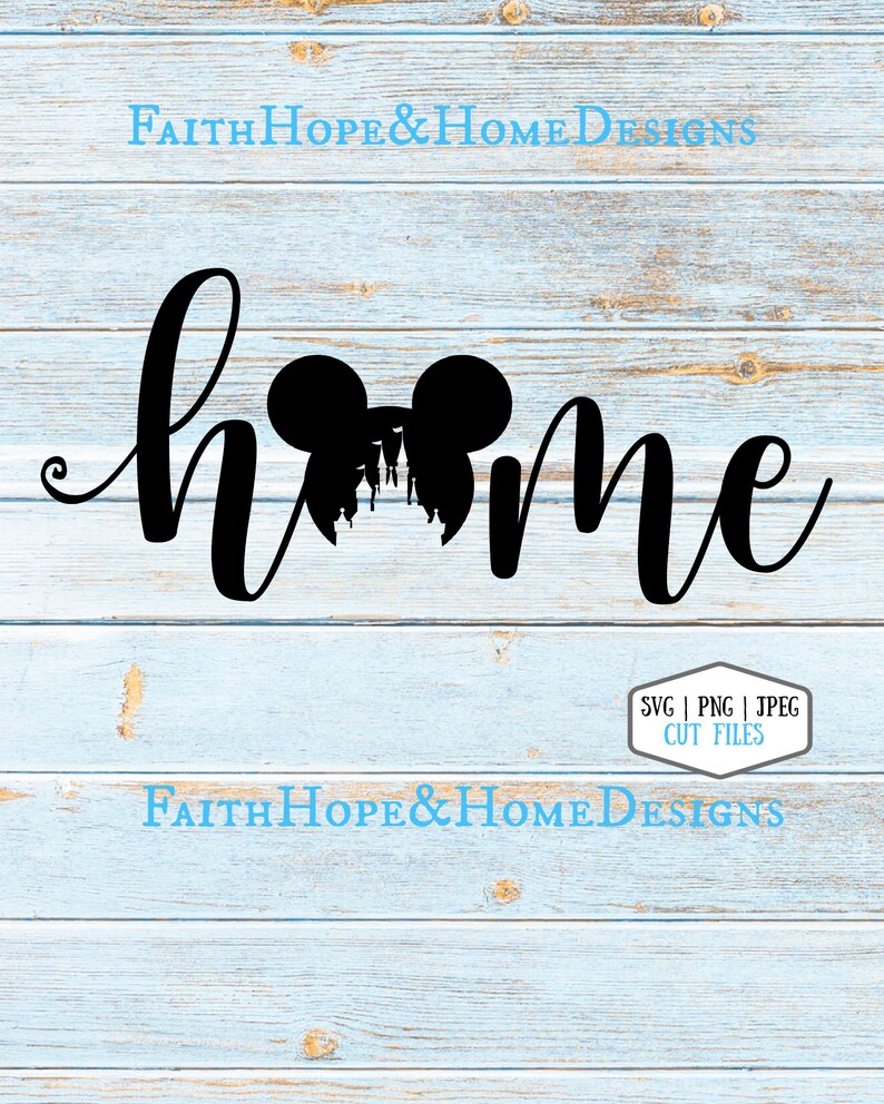 Download Disney Home SVG Mickey Mouse Castle SVG Home Sign PNG File ...