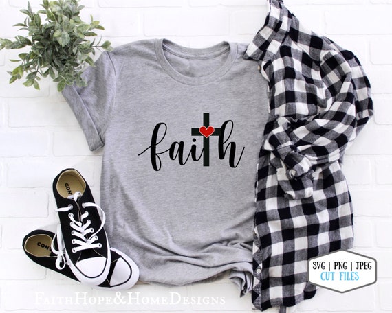 Faith SVG PNG File for cutting with Cricut Silhouette christian svg