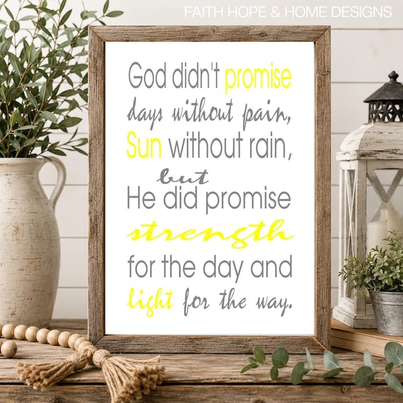 Inspirational Quote Print, Christian Wall Art (8x10 Digital Download)