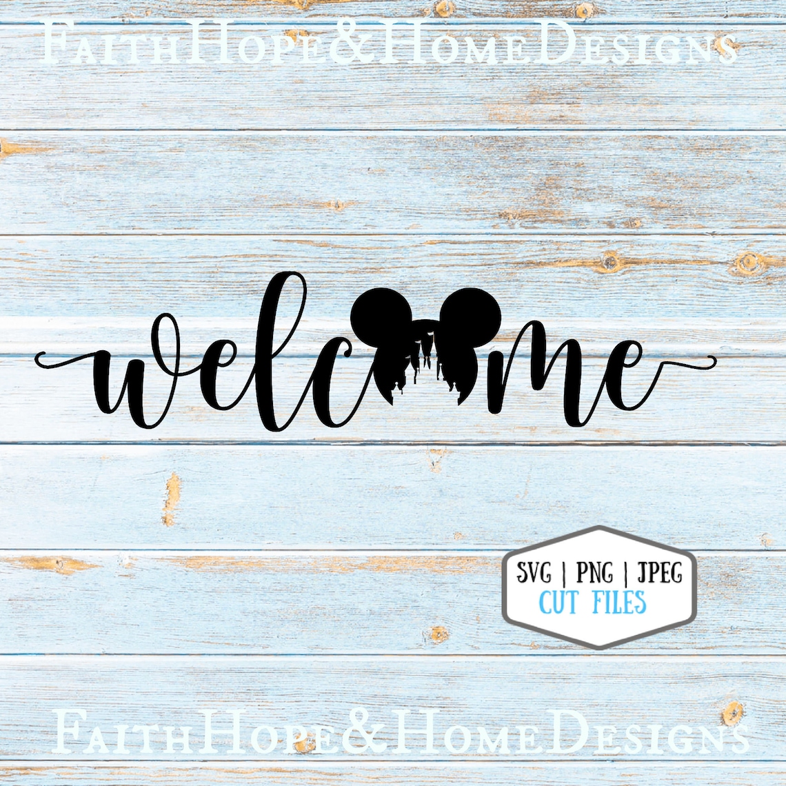 Disney Welcome SVG Mickey Mouse Castle SVG Welcome Sign PNG | Etsy