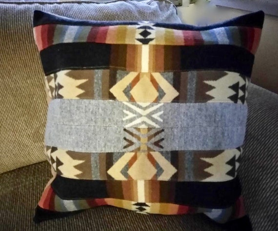 Oregon Wool Pillow Covers Pendleton Wool Fabric Couch Pillows Etsy