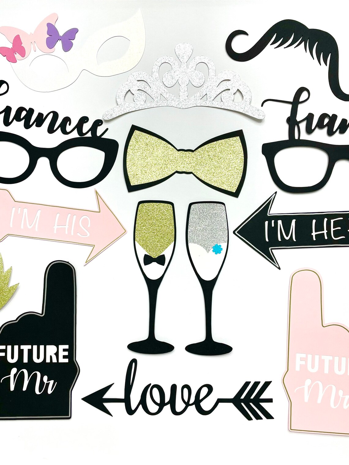 Engagement Party Photo Booth Props Wedding Photo Props Etsy Australia