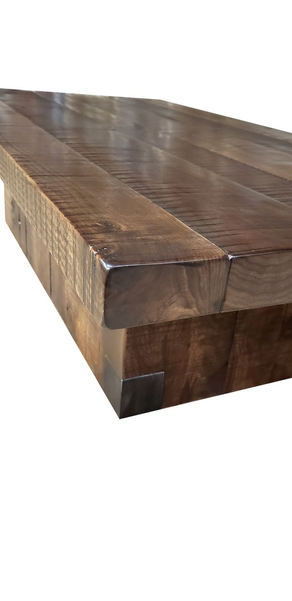 30 X 60 Ready To Ship Walnut Block Coffee Table Etsy