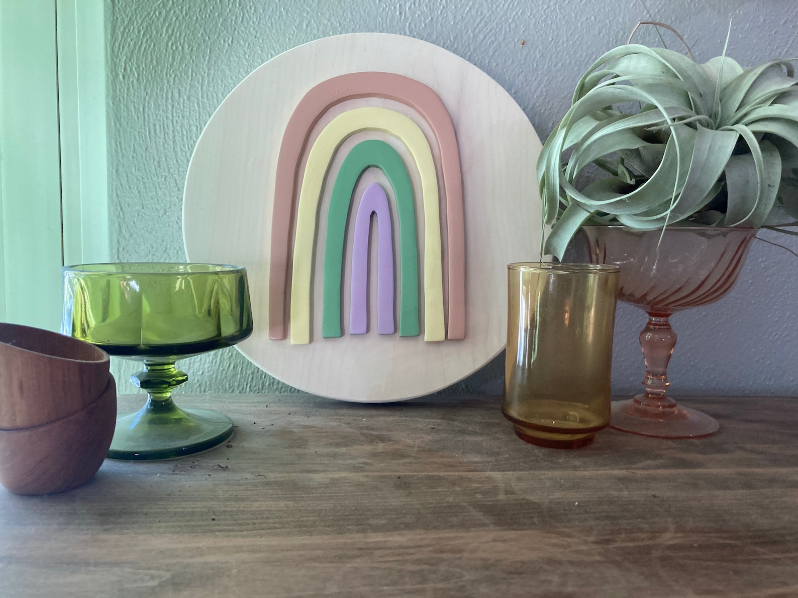 Wooden Rainbow wall decor wall decor room decor nursery Etsy