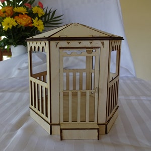 Gazebo miniature dollhouse model approx 1/12th scale image 1