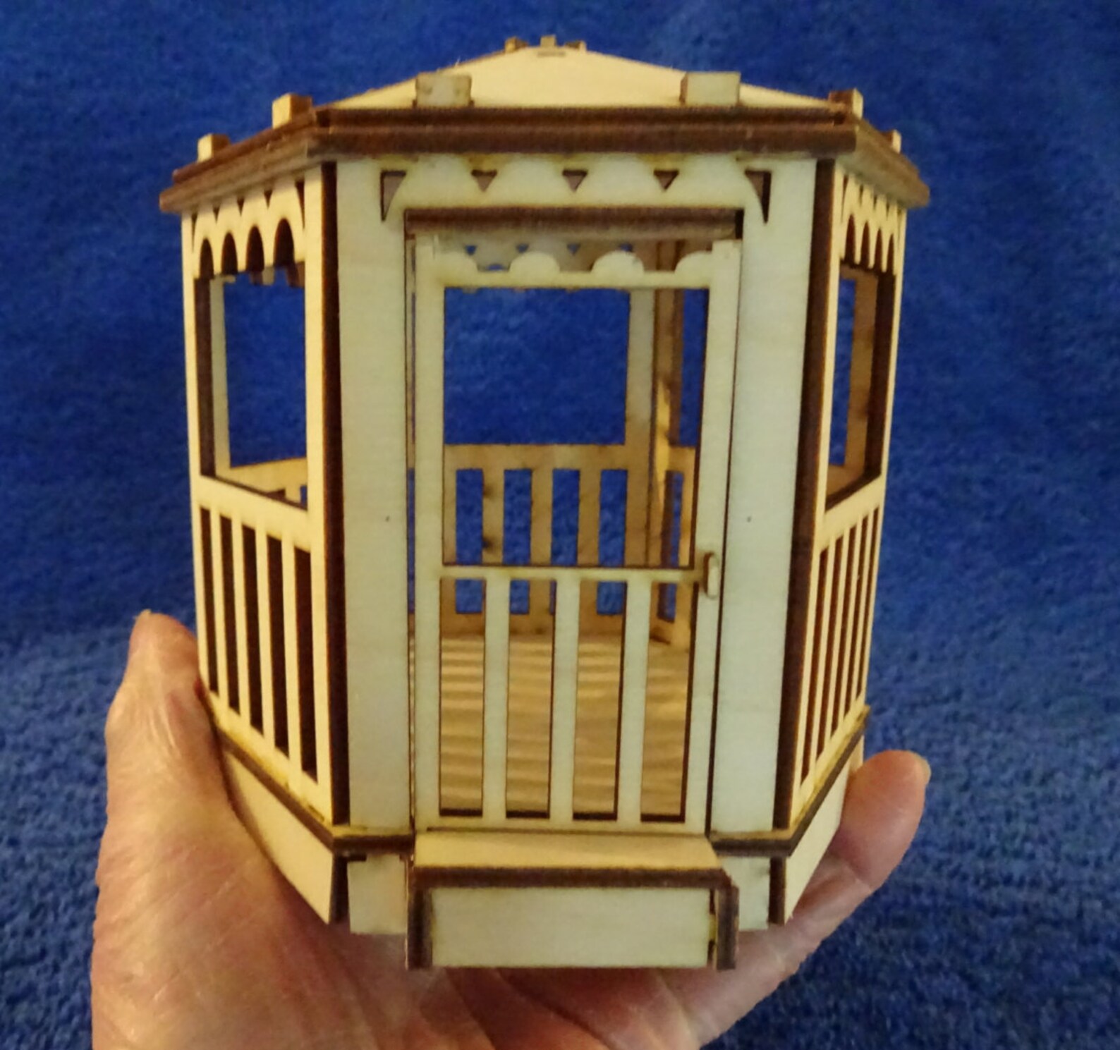 Small Gazebo Miniature Dollhouse Model Small Approx 1/24th Etsy