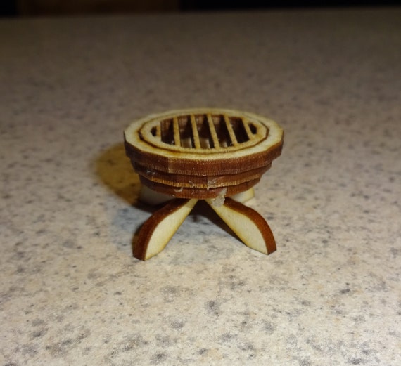 Small Miniature Outdoor Fire Pit Grill 1 24 Scale Etsy