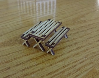 Tiny Miniature picnic table