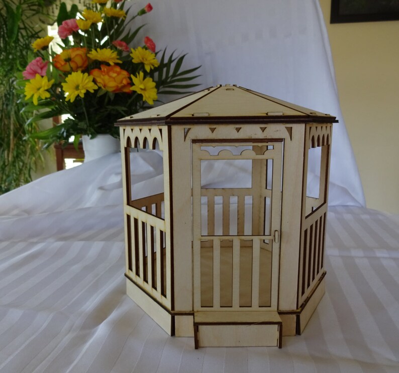 Gazebo miniature dollhouse model approx 1/12th scale image 1