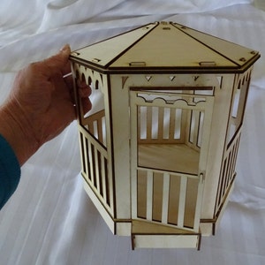Gazebo miniature dollhouse model approx 1/12th scale image 4
