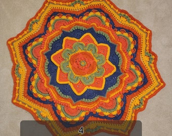 Crocheted Lapghan Mandala Afghans