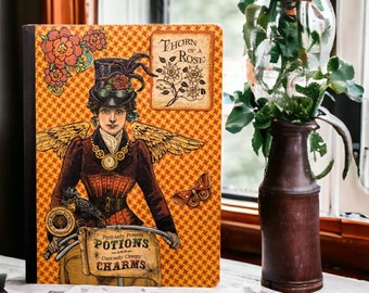 Steampunk Potions and Charms Journal Composition Notebook