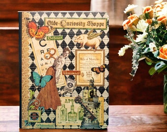 Olde Curiosity Shoppe Apothecary Journal Composition Notebook