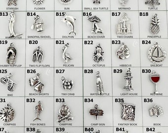 Add A Charm - Beach Charms for Bracelets and Necklaces - Charms to add to Otterly Charming Brand Bracelet or Necklace