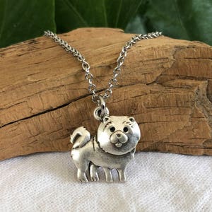 Chow Chow Dog Necklace - Dog Breed Jewelry - Gift for Dog Lover - Over 50 Breeds - Multiple Chain Options for Men and Women