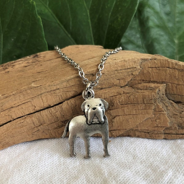 Bull Mastiff Dog Necklace - Mastiff Jewelry - Dogue de Bordeaux - Over 50 Breeds - You Choose Chain