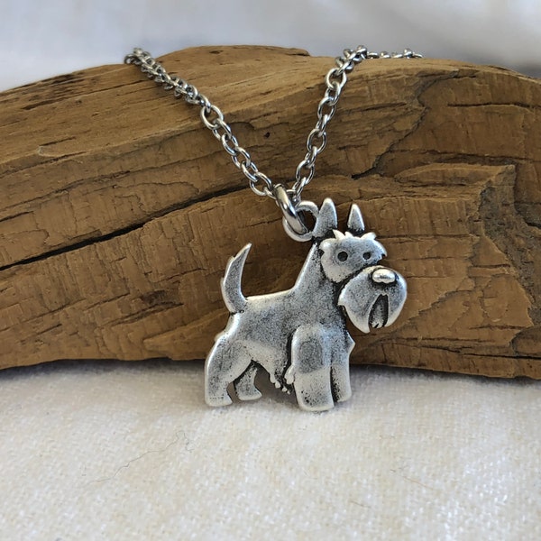 Scottie Dog Necklace - Scottish terrier Dog Breed Jewelry - Gift for Dog Lover - Over 50 Breeds - Multiple Chain Options for Men and Women