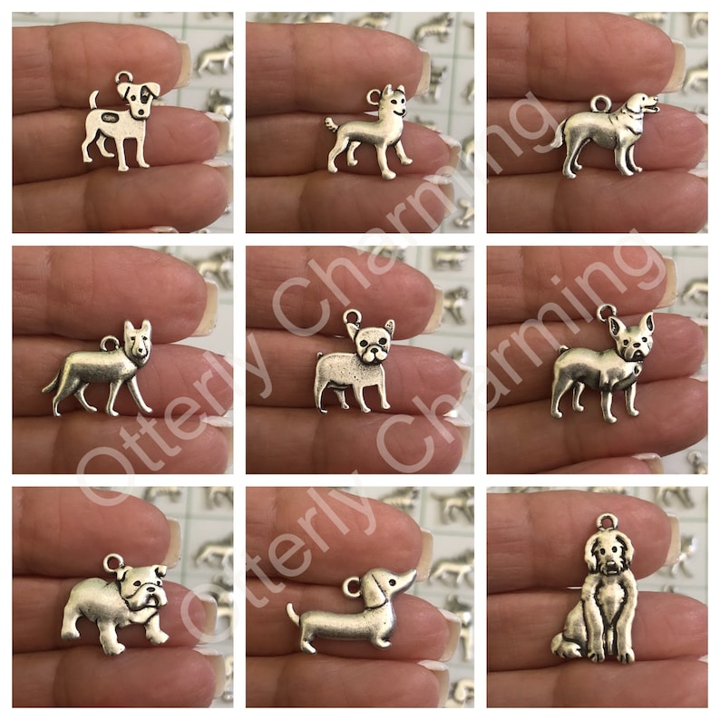 Add A Dog Charm Dog Breed Charms Add to Otterly Charming Etsy