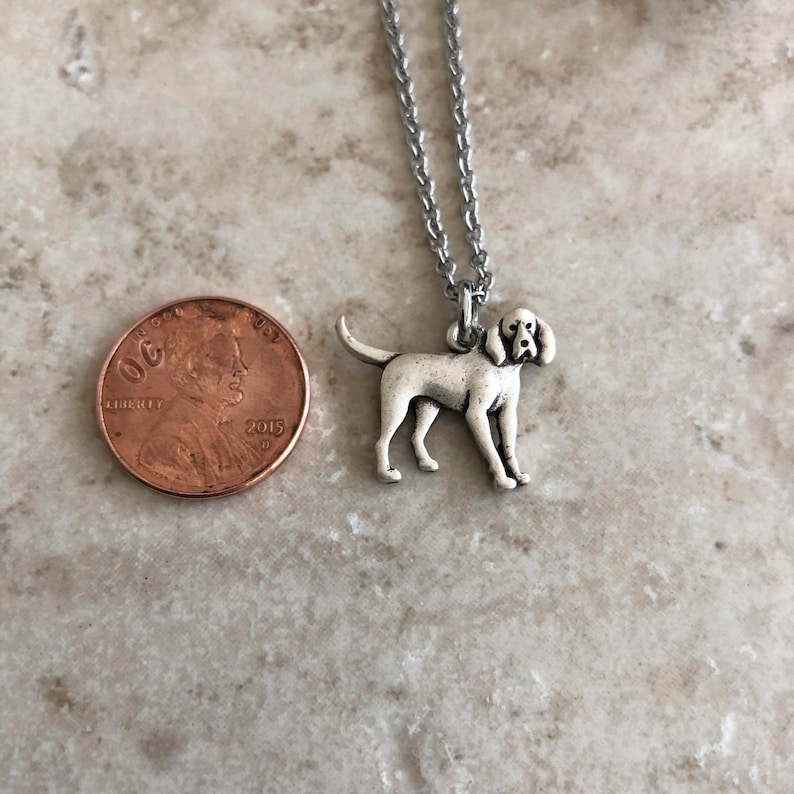 Coonhound Dog Necklace Blue Tick Hound Dog Breed Jewelry