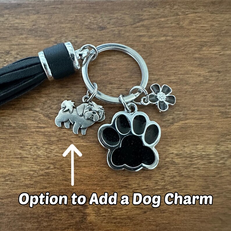 Personalized Dog Name Keychain Custom Pet Loss Gift for Men Women and