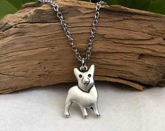 Corgi Dog Necklace Gift for Dog Lover Pembrook Welsh Corgi Charm - Over 50 Breeds - Multiple Chain Options for Men and Women