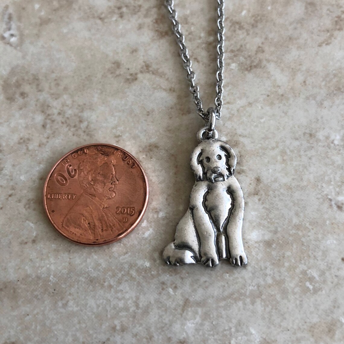 Labradoodle Dog Necklace Golden Doodle Dog Jewelry Gift Etsy