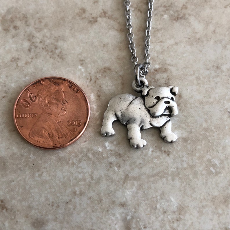 English Bulldog Necklace Bull Dog Jewelry Gift for Bulldog Etsy