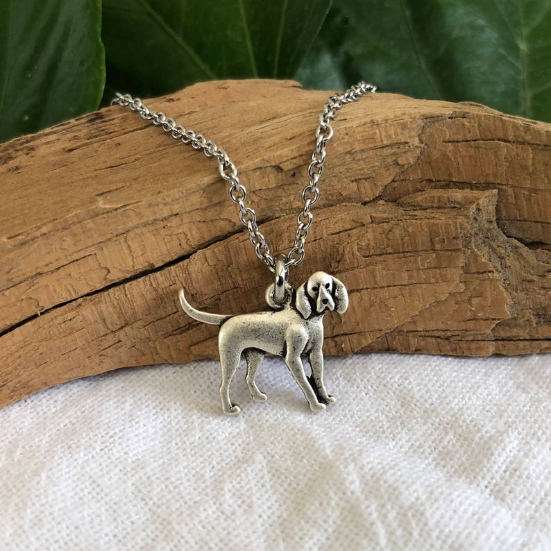 Coonhound Dog Necklace Blue Tick Hound Dog Breed Jewelry