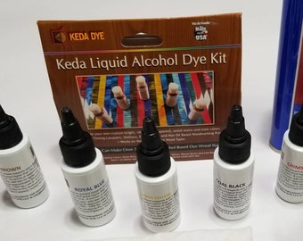 Keda Dye 5-kleuren vloeibare verfset bevat 5 alcoholverfkleuren in één gebruiksvriendelijke set
