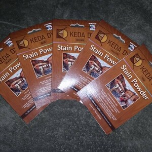 Brown Dye - This Listing Is For 25gm Of Golden Brown Wood Dye Which Makes Over 1 Gallon Of Transparent Vibrant Brown Wood Stain