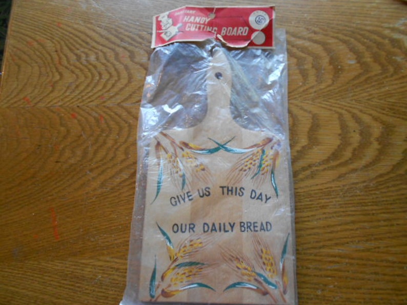 Vintage Sanitary Handy Cutting Board Hand Decorated in Original Package