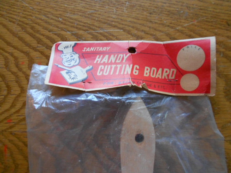 Vintage Sanitary Handy Cutting Board Hand Decorated in Original Package