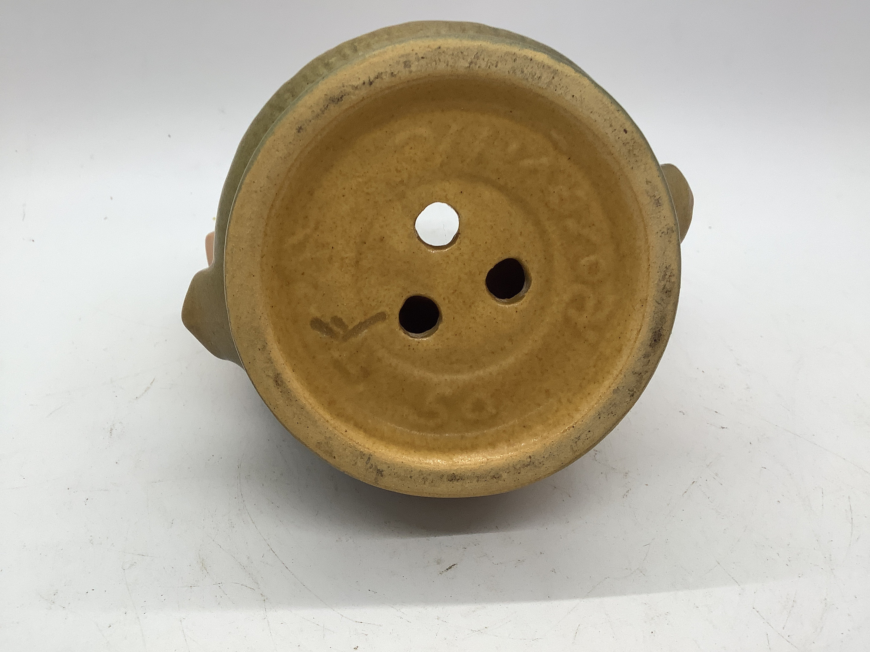 Roseville Pottery Clematis Pattern Flower Frog Etsy