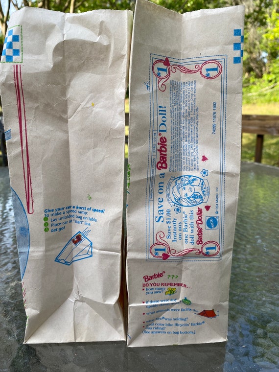 2 McDonalds Happy Meal Bags~ 1994