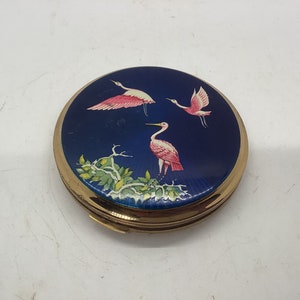 Stratton Compact with Pink Storks