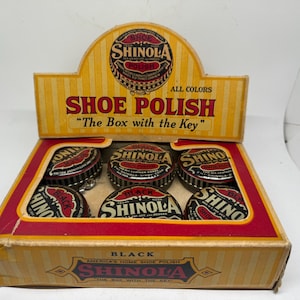 ヴィンテージ 1930s SHINOLA 缶ケース シューポリッシュ Shinola Polish Tin - Etsy
