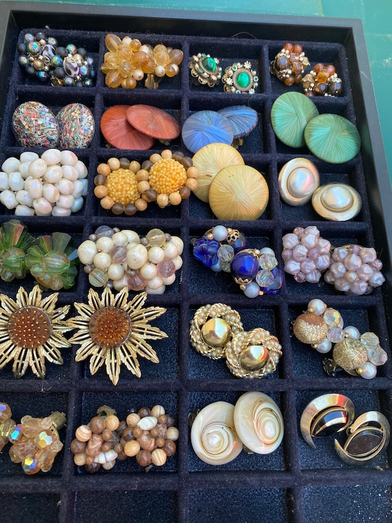 1950’s Clip on Bauble Earrings