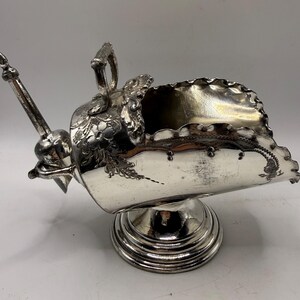 Silverplate English Sugar Scuttle and Scoop