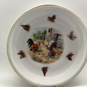 Baby Plate with Rooster, Hen and Biddies
