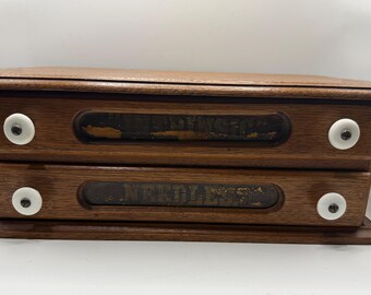 Antique Spool Needle Cabinet