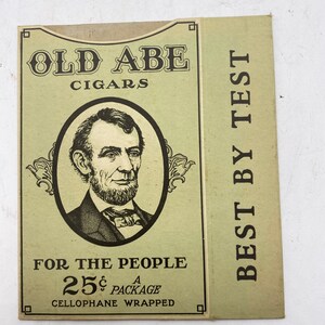Old Abe Cigar Package  Box New Old Stock