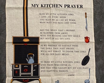 Linen Cotton Kitchen Prayer Tea/ Hand Towel