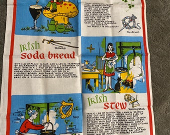 Cotton Linen Irish Coffee Hand Tea Towel