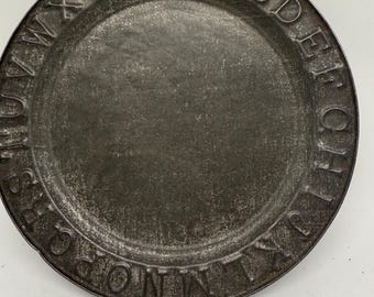 Tin Childs Alphabet Plate