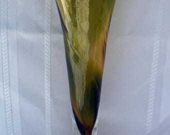 Hand blown Art Glass Vase