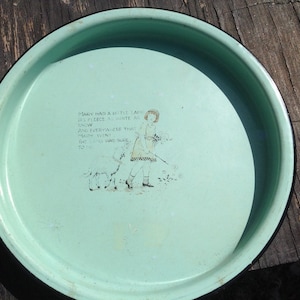 Enamelware Childs Nursery Rhyme Plate
